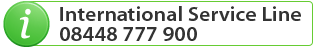 International Service Line 03339 889 888